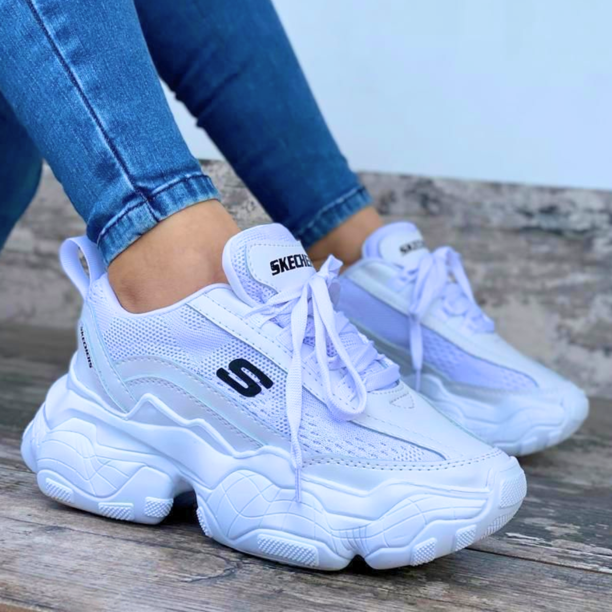 tenis skechers original para mujer color blanco Comprar tienda onlineshoppingcenterg Colombia centro de compras en linea osc